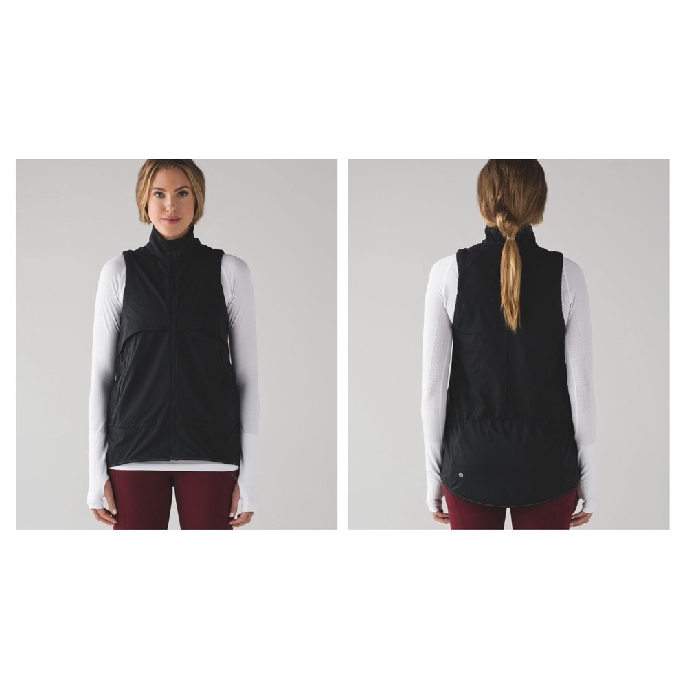 $98 Lululemon Kicking Asphalt Vest Black Size 4